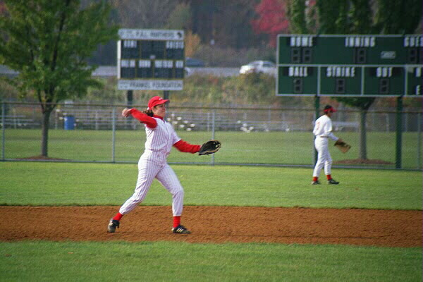 Jules Martin playing second base on November 9th